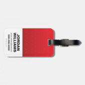 Wonder-vrouw met zwaard - doorboring bagagelabel (Achterkant horizontaal)