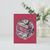 Wonder-vrouw naar slachtoffer briefkaart (Staand voorkant)