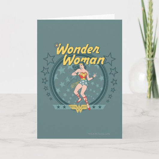 Wonder-vrouw-ontwerp van ster kaart (Voorkant)