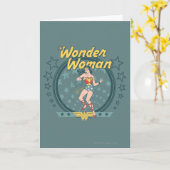 Wonder-vrouw-ontwerp van ster kaart (Gele Bloem)