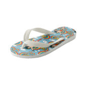 Wonder-vrouw vliegend hoog patroon kinder teenslippers (Schuin)