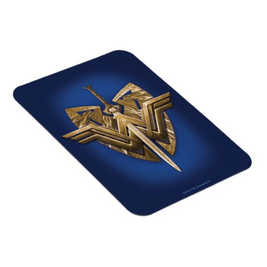 Wonder-vrouwsymbool met zwaard justitie magneet (Rechterzijde)