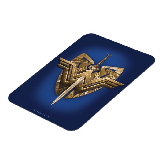 Wonder-vrouwsymbool met zwaard justitie magneet (Linkerzijde)