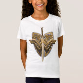 Wonder-vrouwsymbool met zwaard justitie t-shirt (Voorkant)