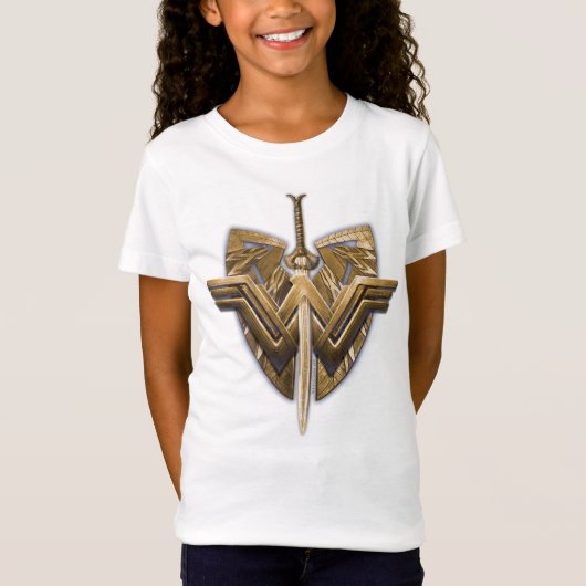 Wonder-vrouwsymbool met zwaard justitie t-shirt (Voorkant)