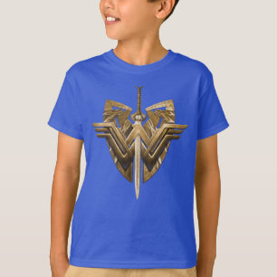 Wonder-vrouwsymbool met zwaard justitie t-shirt