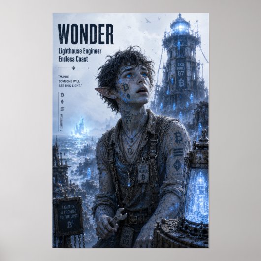 Wonder / Vuurtoreningenieur / Eindeloze Kust Poster (Voorkant)