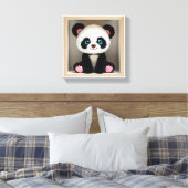 Wonder Wall Art Panda Knuffel Buddy Canvas Afdruk (Insitu (Slaapkamer))