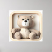 Wonder Wall Art Tijdloze Teddy Canvas Afdruk (Voorkant)