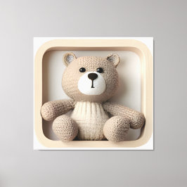 Wonder Wall Art Tijdloze Teddy Canvas Afdruk