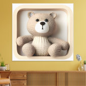 Wonder Wall Art Tijdloze Teddy Canvas Afdruk (Insitu (Woonkamer))