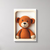 Wonder Wall Art Warm Bruin Bea Canvas Afdruk (Voorkant)