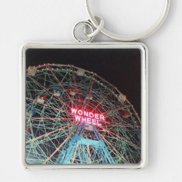 'Wonder Wheel at Night' Premium-Sleutelhanger Sleutelhanger
