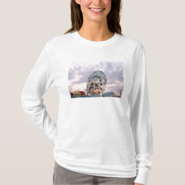 'Wonder Wheel at Twilight' Dames 'Long-sleeve T-shirt