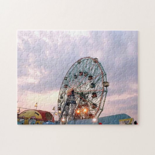 'Wonder Wheel at Twilight' Jigsaw Puzzel (Horizontaal)