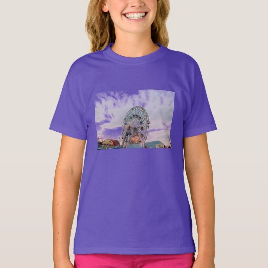 'Wonder Wheel at Twilight' Kind T-shirt (Voorkant)