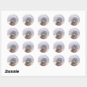"Wonder Wheel bij Twilight"-Stickers Ronde Sticker (Vel)