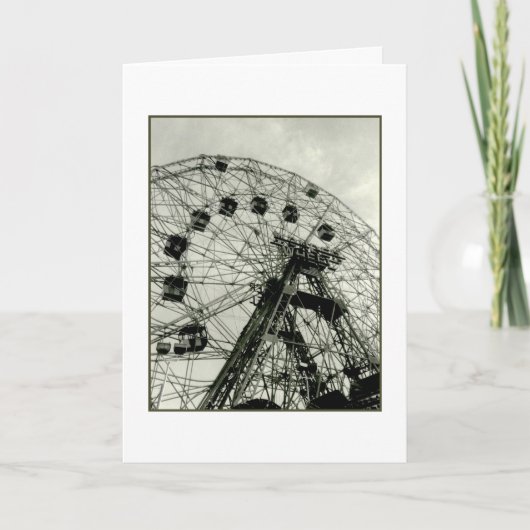 'Wonder Wheel' blanco wenskaart Kaart (Voorkant)