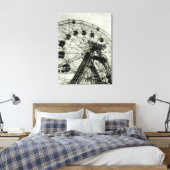 'Wonder Wheel' Canvasprint met lijst Canvas Afdruk (Insitu (Slaapkamer))