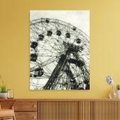 'Wonder Wheel' Canvasprint met lijst Canvas Afdruk (Insitu (Woonkamer))