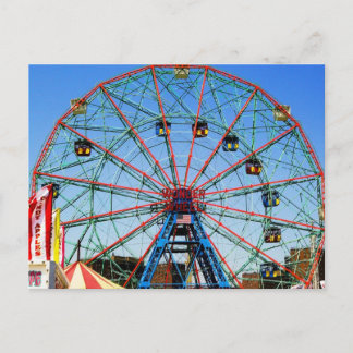 Wonder Wheel - Coney Island, NYC briefkaart