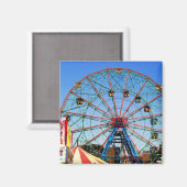 Wonder Wheel - Coney Island, NYC magneet (Voorkant / Achterkant)