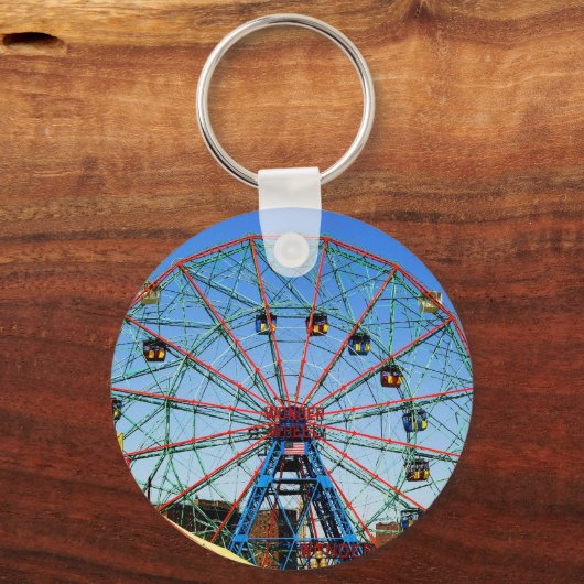 Wonder Wheel - Coney Island, NYC sleutelhanger (Voorkant)
