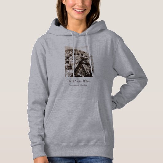 Wonder Wheel Dames Hoodie Sweatshirt (Voorkant)