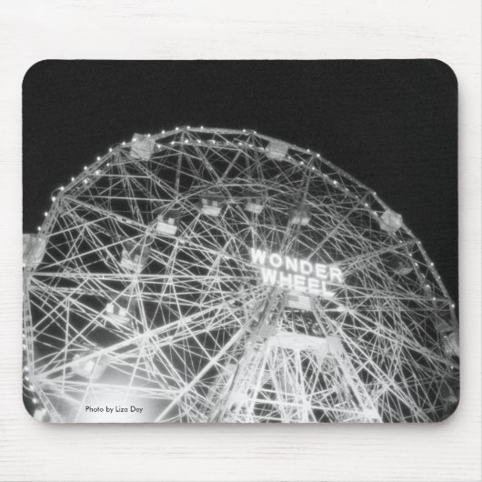Wonder Wheel in Night Mousepad Muismat (Voorkant)