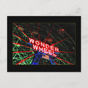 Wonder Wheel Neon (Coney Island, NY) briefkaart