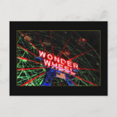 Wonder Wheel Neon (Coney Island, NY) briefkaart (Voorkant)