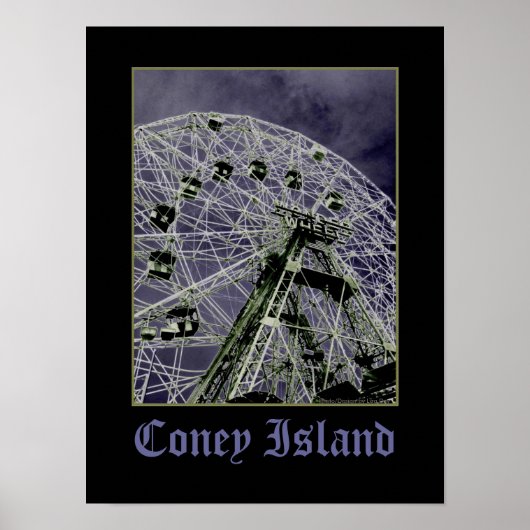 Wonder Wheel Psychedelic Poster (Voorkant)