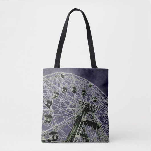Wonder Wheel Psychedelic Tote Bag (Voorkant)