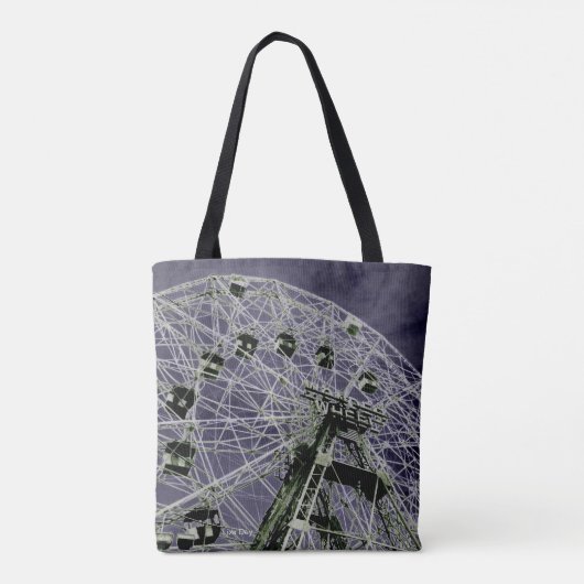 Wonder Wheel Psychedelic Tote Bag (Achterkant)