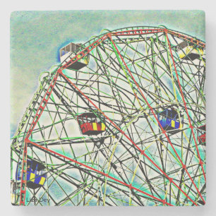 Wonder Wheel Stone Onderzetter