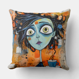 Wonder Whimsical Meisje Julianna Doodlewell Kussen