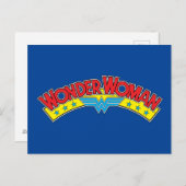 Wonder Woman 1987 Comic Book Logo Briefkaart (Voorkant / Achterkant)