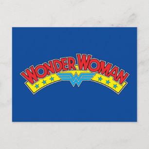 Wonder Woman 1987 Comic Book Logo Briefkaart