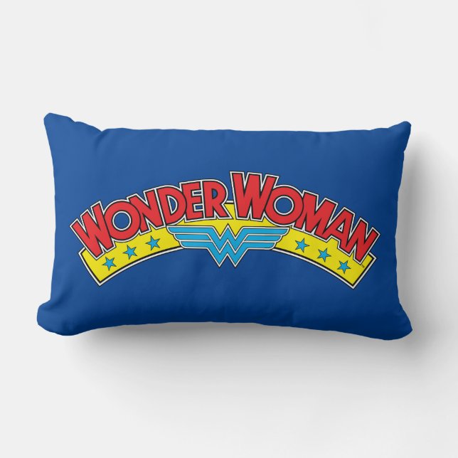 Wonder Woman 1987 Comic Book Logo Kussen (Voorkant)
