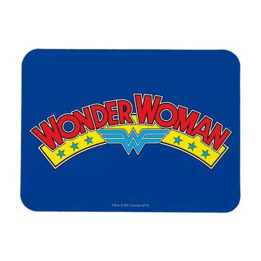 Wonder Woman 1987 Comic Book Logo Magneet (Horizontaal)