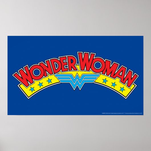 Wonder Woman 1987 Comic Book Logo Poster (Voorkant)