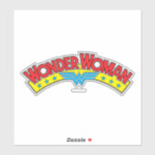 Wonder Woman 1987 Comic Book Logo Sticker (Vel)