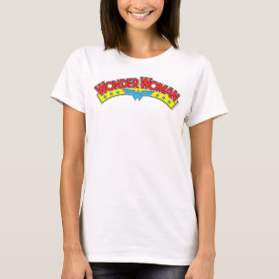 Wonder Woman 1987 Comic Book Logo T-shirt
