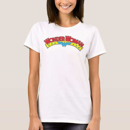 Wonder Woman 1987 Comic Book Logo T-shirt (Voorkant)