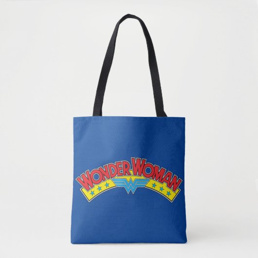 Wonder Woman 1987 Comic Book Logo Tote Bag (Voorkant)