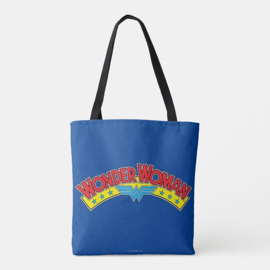 Wonder Woman 1987 Comic Book Logo Tote Bag (Achterkant)