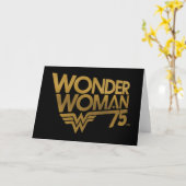 Wonder Woman 75e Jubileum Gold Logo Kaart (Gele Bloem)