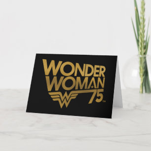 Wonder Woman 75e Jubileum Gold Logo Kaart