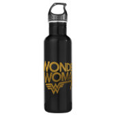 Wonder Woman 75th Jubileum Gold Logo Waterfles (Voorkant)