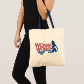 Wonder Woman 75th Jubileum Red & Blue Logo Tote Bag (Voorkant (product))